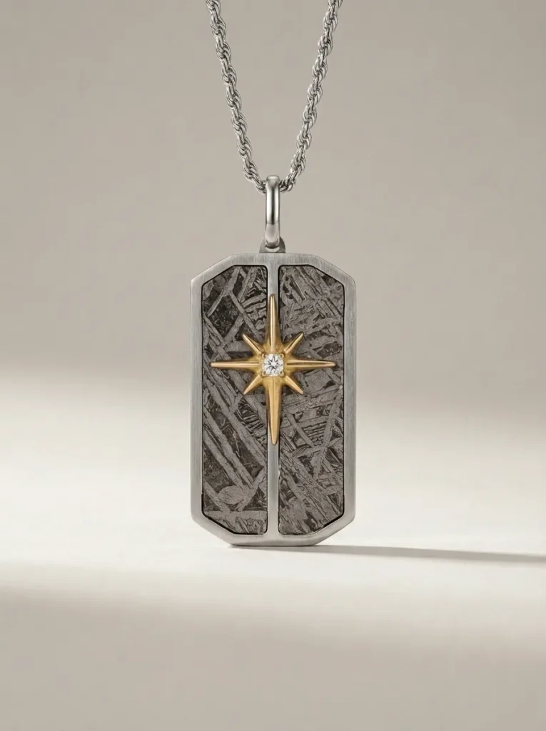 Aletai meteorite star pendant gift set - The North Star by Movalor