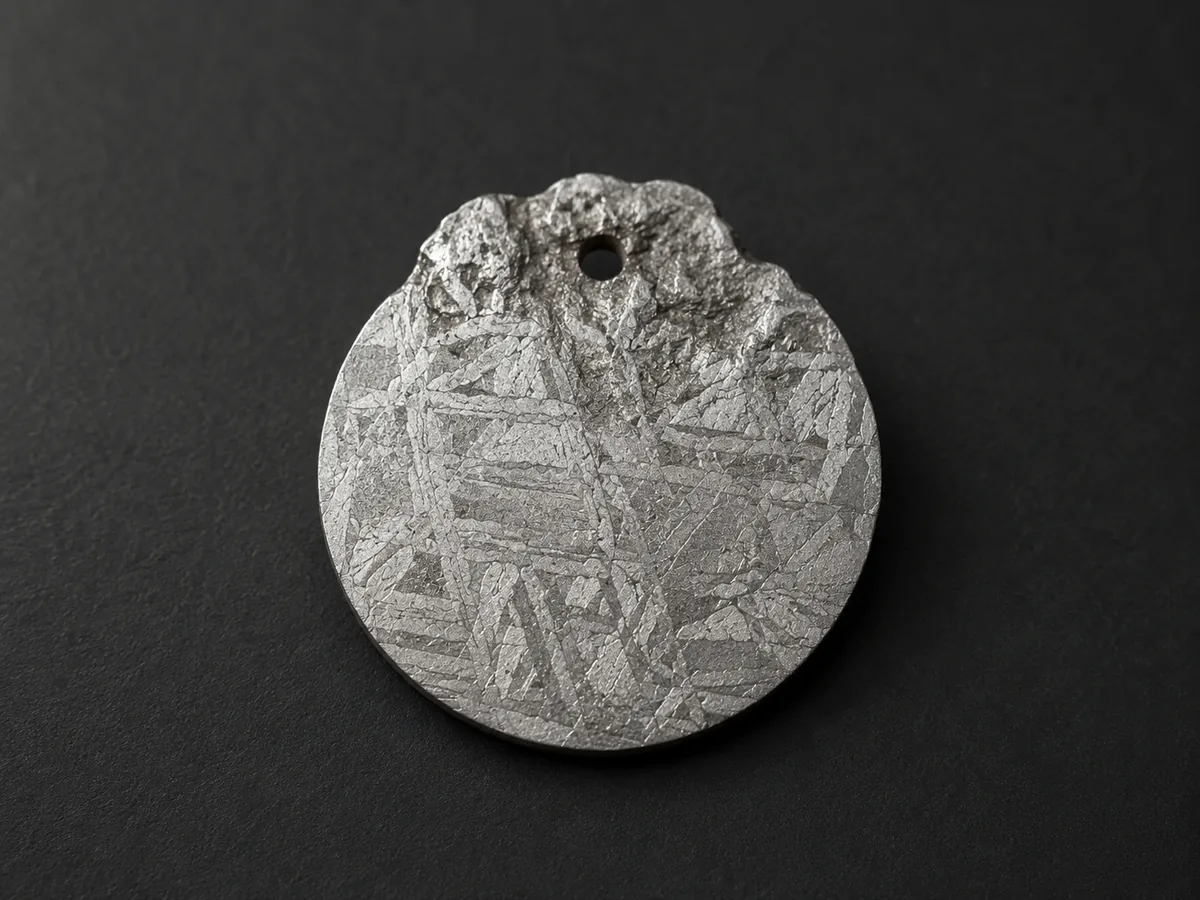 Aletai iron meteorite showing its natural Widmanstätten pattern